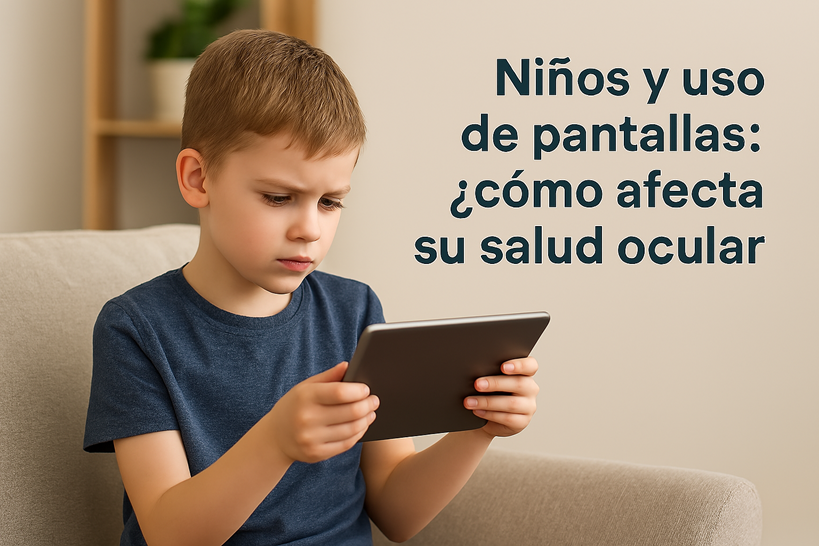 Niños y uso de pantallas: ¿cómo afecta su salud ocular?